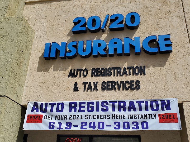 20/20 Insurance & Auto Registration Services Chula Vista, Ca reviews